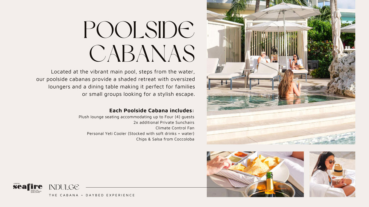 Cabana + Daybed Experience brochure