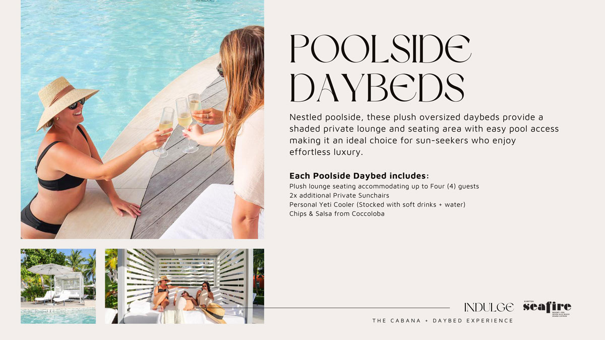 Cabana + Daybed Experience brochure